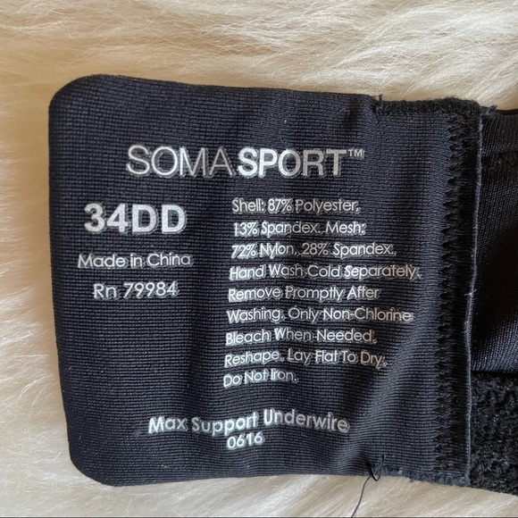 Soma Max Impact Underwire Sports bra 34DD NWOT - Picture 7 of 11